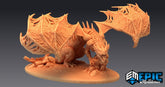 Zombie Dragon Wyrm 3D-printed model